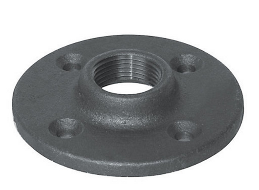 Black Iron Floor Flange (3/4 Inch)